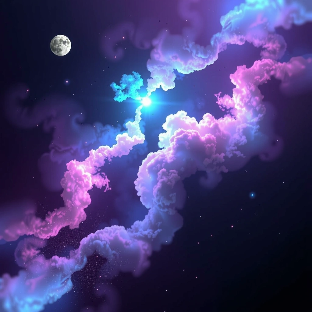 Deep space nebula background
